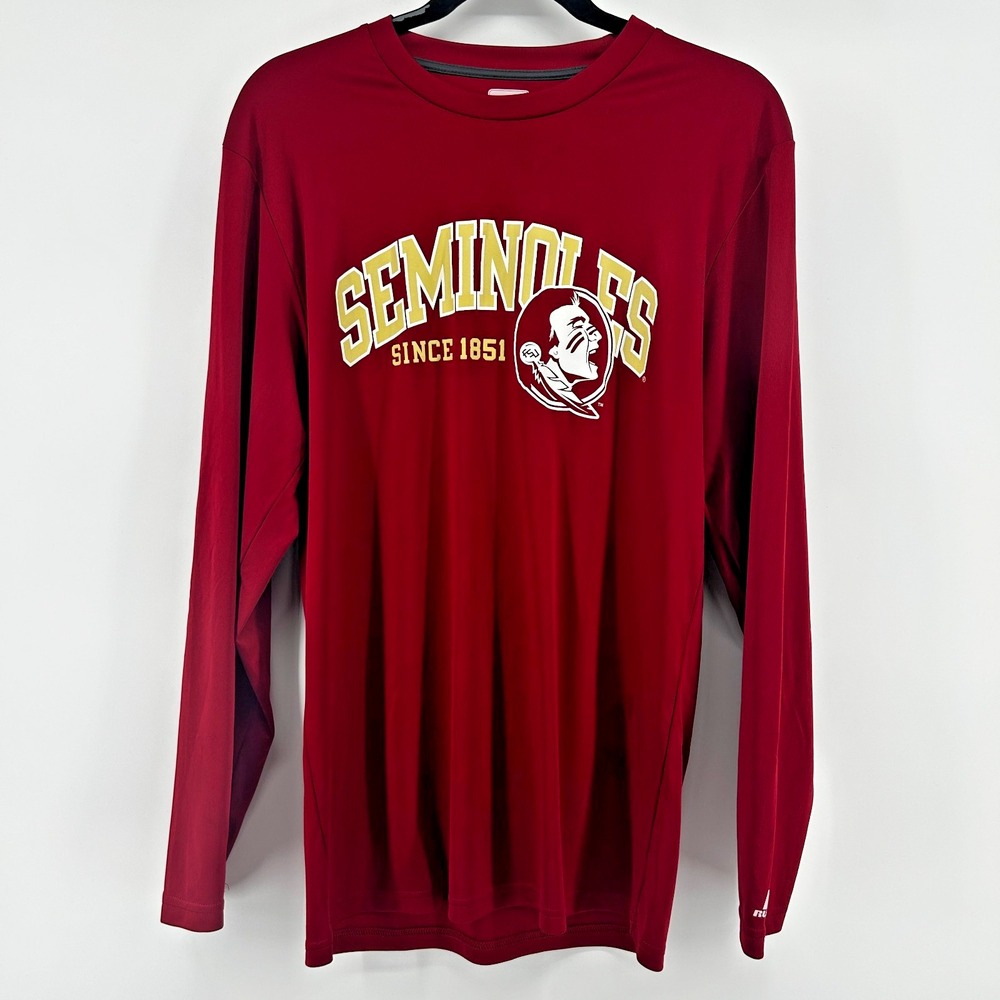 Russell Athletic DriFit Florida State University Seminoles Long Sleeve Shirt Med
